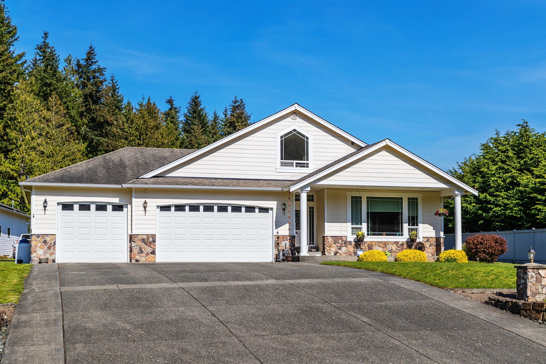 local home exterior with new roof